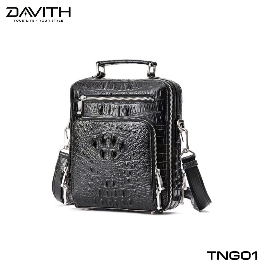 LEGENDARY Hornback Exotic Leather Crossbody Bag — TNG01
