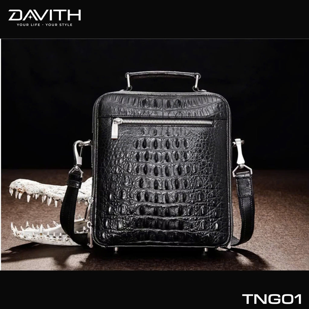 LEGENDARY Hornback Exotic Leather Crossbody Bag — TNG01